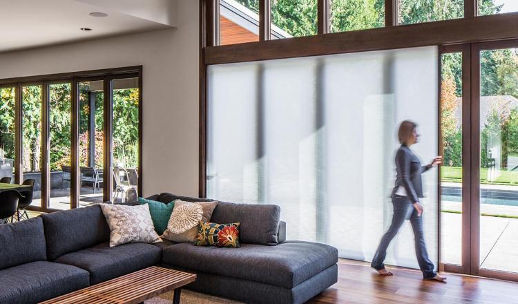 200 Series Integrated Doors with built-in insect screen, shade and concealed hardware for uninterrupted views