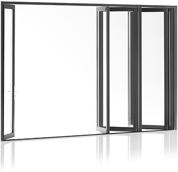 400 Series aluminum door with built in screen and shade concealed in door frame