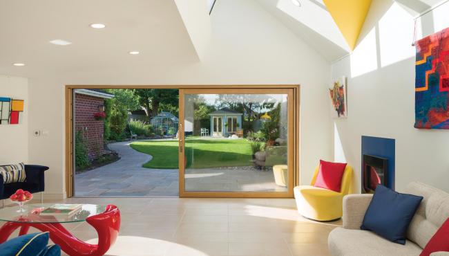 Centor Integrated Sliding Door panels align so your views remain uninterrupted