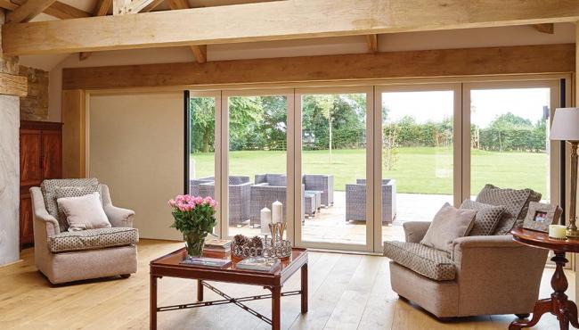 Centor shades for Integrated Windows retract from sight into the window frame when not in use