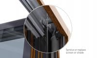 Easy servicing of Centor Door screens and shades