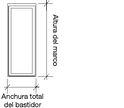 Door Diagram 100 and 300 Overall frame height