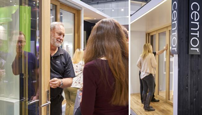 Centor displays Integrated Bifold Doors at numerous home shows each year across the UK
