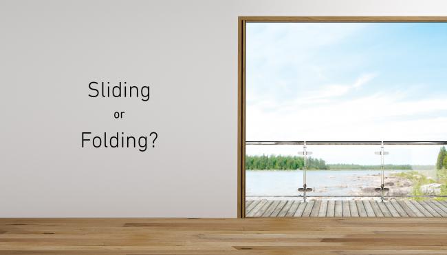 Choosing between a sliding or folding door for your self build project