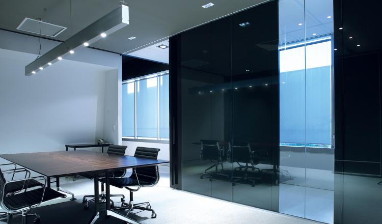 Centor sliding door hardware used internally for an office space