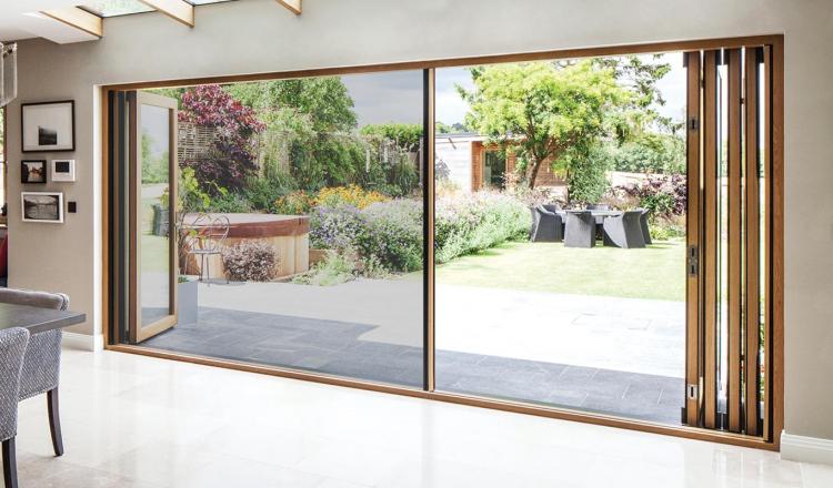 200 Series Integrated Doors with built-in insect screen, shade and concealed hardware for uninterrupted views