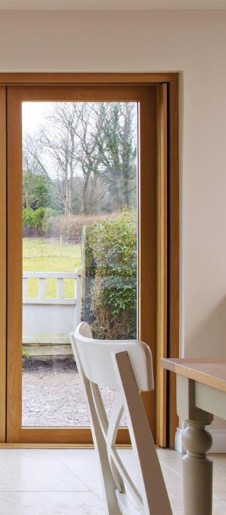 Two joining Centor 205 Integrated Folding Doors in a country cottage Centor 205 Integrated Folding Doors in a country cottage