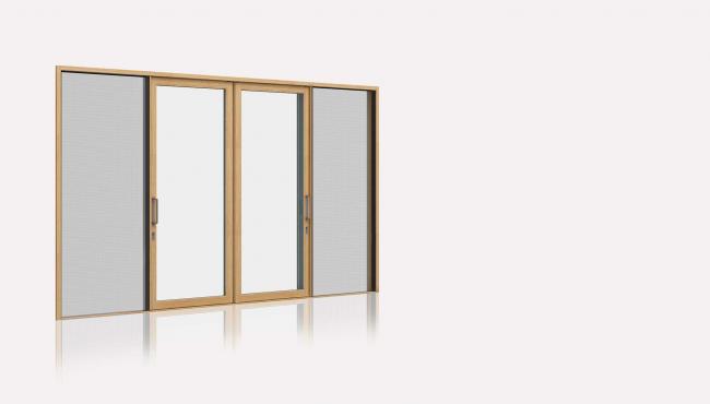 Centor 217 XOX Sliding Door with integrated insect screen for no insects in your home