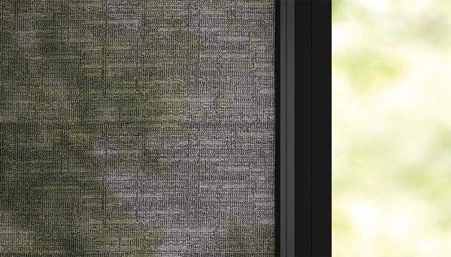 Light-filtering blind fabric for Centor Doors